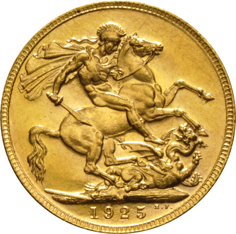 1925 Gold Sovereign - King George V - M