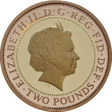 2005 Proof £2 Coin Gold Double Sovereign 400th Anniversary Gunpowder Plot