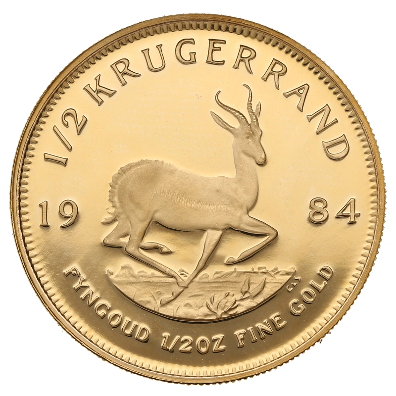 1984 Proof 1/2oz Krugerrand Gold Coin