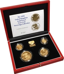 1995 Proof Gold Sovereign 4 Coin Set Boxed
