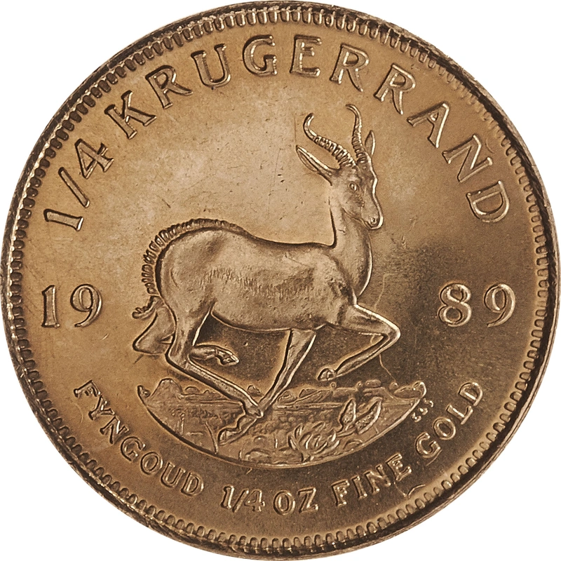 1989 1/4oz Krugerrand Gold Coin