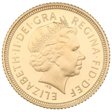 1999 Proof Gold Half Sovereign Elizabeth II Fourth Head