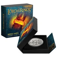 2022 Proof The Lord of the Rings Silver Coin Mordor 1oz Boxed