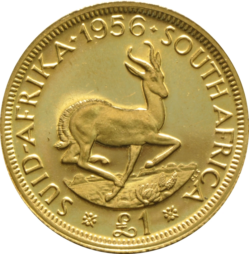 1956 £1 Gold Coin South Africa Elizabeth II