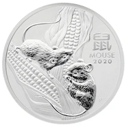 2020 Year of the Mouse Silver Coin 1oz Perth Mint Australian Lunar Series
