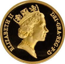 1988 Proof £2 Gold Coin Double Sovereign Boxed