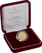 2007 Proof Gold 1 Pound Coin Millennium Bridge Boxed