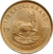 1985 1/2oz Krugerrand Gold Coin