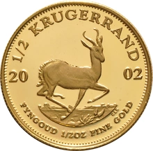 2002 Proof 1/2oz Krugerrand Gold Coin