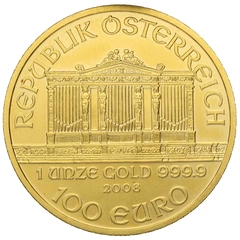 2008 Austrian Gold Philharmonic Coin 1oz