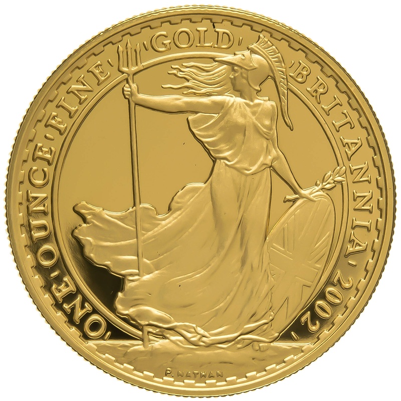 2002 One Ounce Proof Britannia Gold Coin