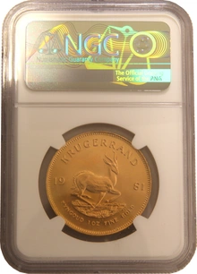 1981 Krugerrand Gold Coin 1oz NGC MS67