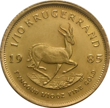 1985 1/10oz Krugerrand Gold Coin