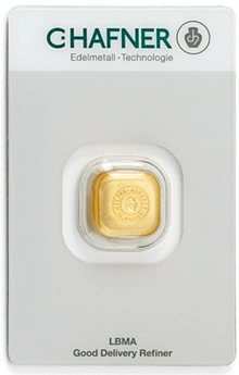1oz Gold Bar C. Hafner Cast