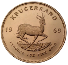 1969 Krugerrand Gold Coin 1oz