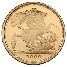 2009 Proof Gold Quarter Sovereign