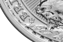2017 1oz Silver Britannia Coin 20th Anniversary Trident