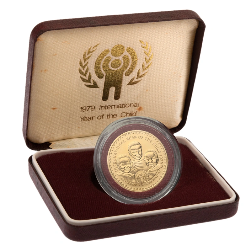 1979 Lesotho 1oz 250 Maloti -Unesco  Year of the Child Boxed