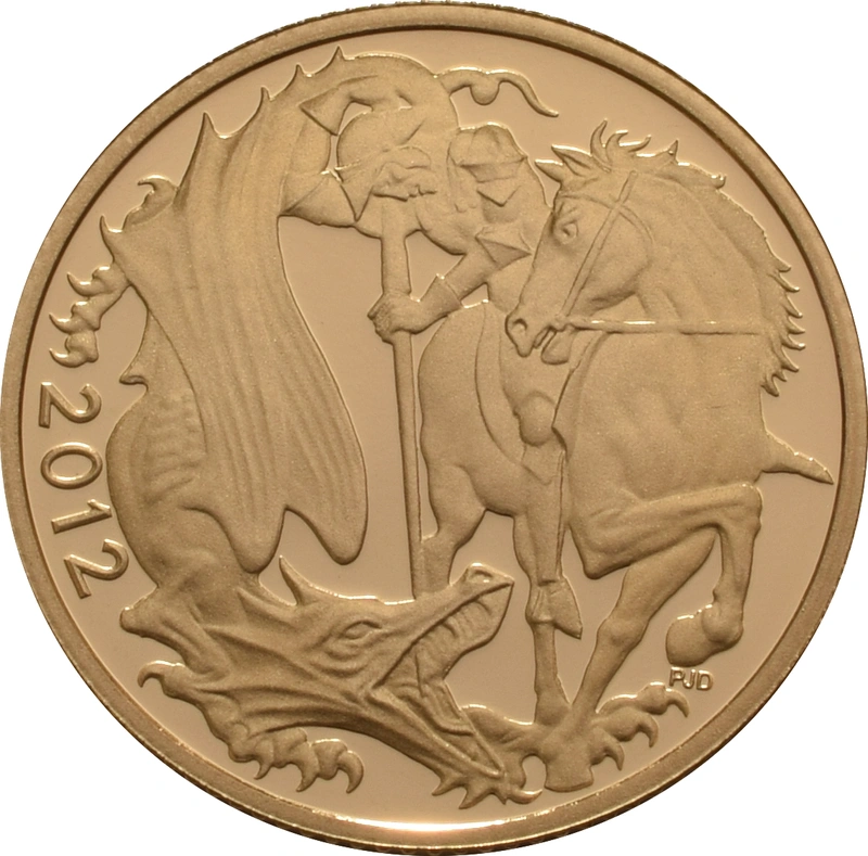 2012 Proof Gold Sovereign Coin Elizabeth II Fourth Head