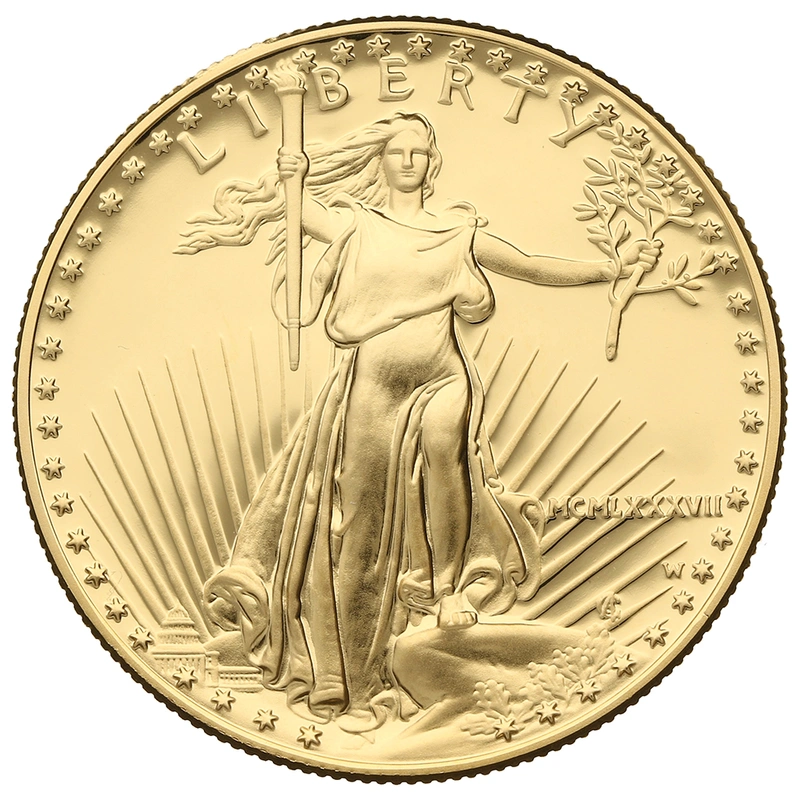 1987 Proof American Eagle Gold Coin 1oz MCMLXXXVII