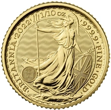 2022 1/10oz Gold Britannia Coin
