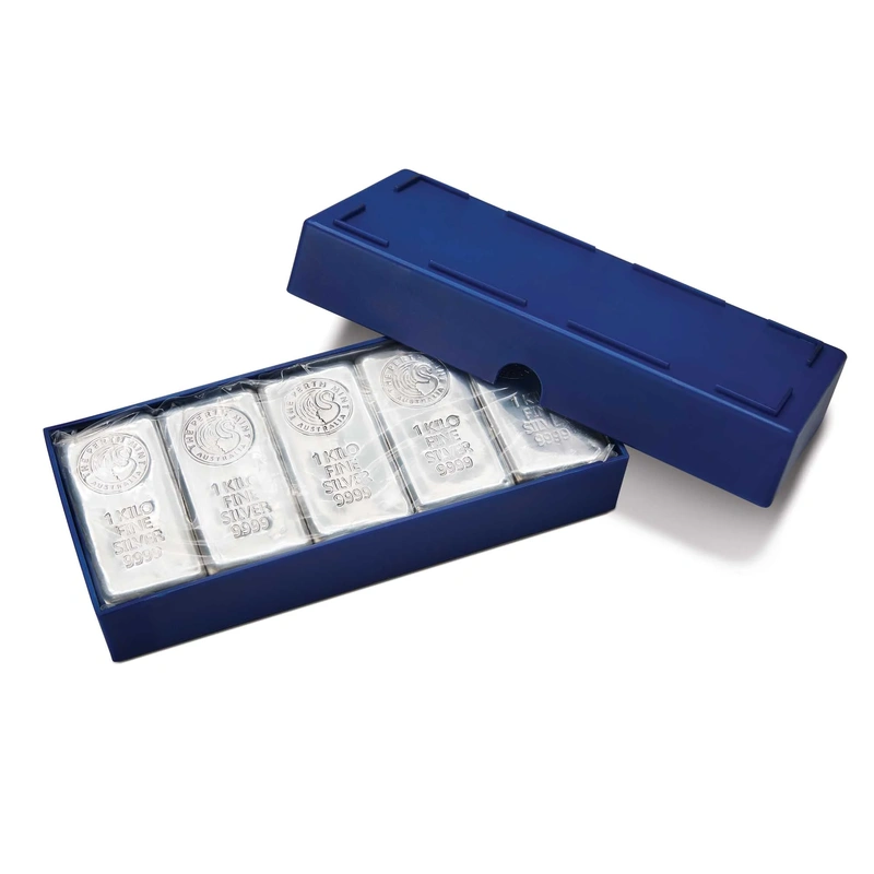 1kg Perth Mint Silver Cast Bar