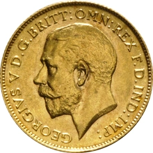1915 Gold Half Sovereign George V Perth
