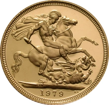 1979 Proof Gold Sovereign Coin Elizabeth II Decimal Head