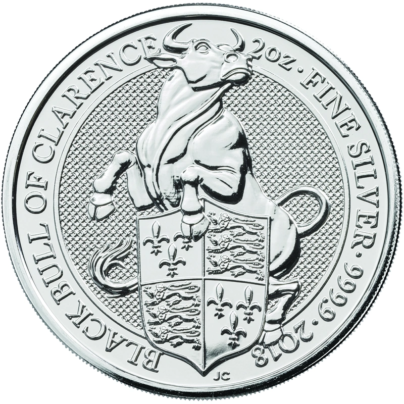 10 x 2oz Silver Coin, Black Bull of Clarence - Queen's Beast