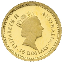 1986 Proof 1/10oz Australian Kangaroo Gold Nugget Coin