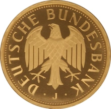 2001 German 1 Deutsche Mark Gold Proof Coin