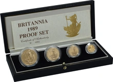 1989 Proof Gold Britannia 4 Coin Set Boxed