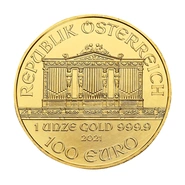 2021 Austrian Gold Philharmonic Coin 1oz PCGS MS70
