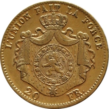 20 Belgian Francs Gold Coin Best Value