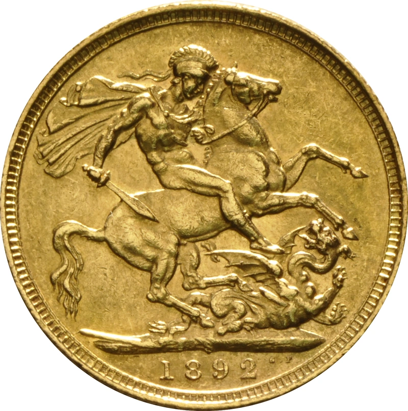 1892 Gold Sovereign Coin Queen Victoria Jubilee Head Sydney