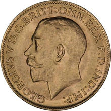 1924 Gold Sovereign Coin George V Melbourne NGC MS63