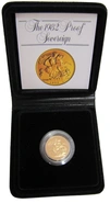 1982 Proof Gold Sovereign Boxed