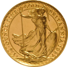1987 1/4oz Gold Britannia Coin
