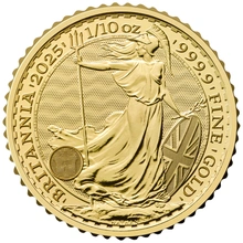 2025 Tenth Ounce Gold Britannia Gift Boxed