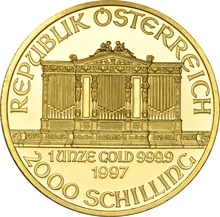 1997 Austrian Gold Philharmonic Coin 1oz