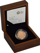2010 Proof Gold 1 Pound Coin London Boxed