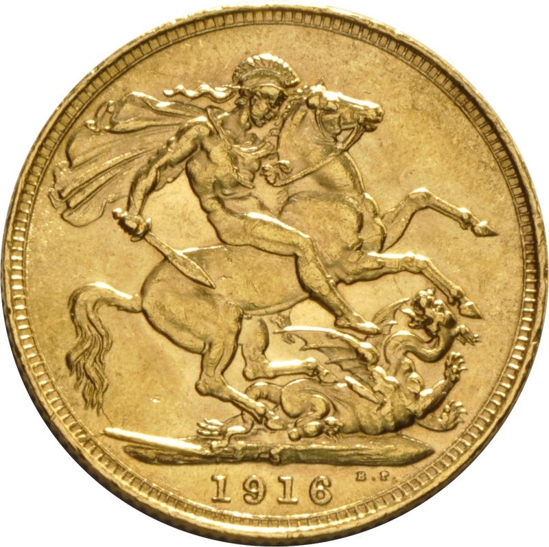 1916 Gold Sovereign - King George V - S