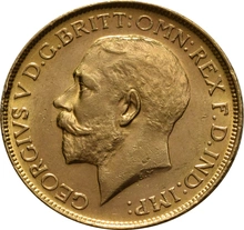 1915 Gold Sovereign Coin George V Sydney