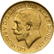 1918 Gold Sovereign Coin George V Perth