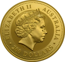 2003 2oz Australian Kangaroo Gold Nugget Coin
