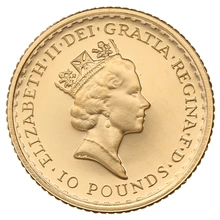 1987 Proof 1/10oz Gold Britannia Coin Boxed