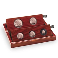 2018 Proof Gold Sovereign 5 Coin Set Fifth Head Boxed