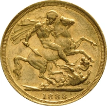 1888 Gold Sovereign Coin Queen Victoria Jubilee Head Sydney
