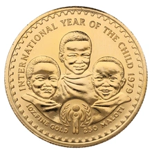 1979 Lesotho 1oz 250 Maloti Unesco Year of the Child Boxed