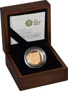2008 Proof Gold 1 Pound Coin UK Royal Arms Shield Boxed